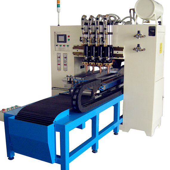 自動扶梯四缸踏板點焊機