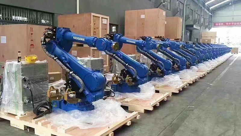 點焊機器人生產現場